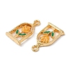 Eco-friendly Alloy Enamel Pendants PALLOY-M212-08G-3