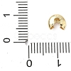 Brass Crimp Beads Covers KK-C156-08C-G-3