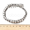 304 Stainless Steel Link Chain Bracelets for Women Men BJEW-P386-05AS-6