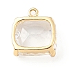 Brass with K9 Glass Pendants X-KK-C024-01KCG-2