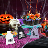 24Pcs 6 Colors  Halloween Burlap Packing Pouches Drawstring Bags ABAG-BC0001-49-5