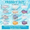72Pcs 12 Styles Electroplate Glass Beads EGLA-PA0001-24-2