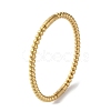 Rack Plating Brass Round Beaded Hinged Bangles BJEW-M039-05G-1