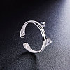 SHEGRACE Cute Design Rhodium Plated 925 Sterling Silver Ring JR123B-3