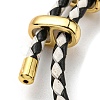 Leather Braided Cord Bracelets BJEW-G675-06G-04-3