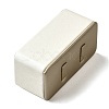 Rectangle Imitation Leather Jewelry Couple Ring Display Stands ODIS-K005-03-3