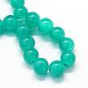 Baking Paint Imitation Jade Glass Round Bead Strands DGLA-Q021-8mm-07-2