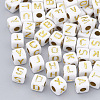 Plated Acrylic Beads X-SACR-N002-06A-1