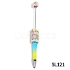 5Pcs Sunflowers Plastic Beadable Pens PW-WGD1334-04-1