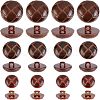 100Pcs 1-Hole Plastic Buttons BUTT-CA0001-05B-1