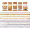 5 Sets 5 Styles Polyester Printed Satin Ribbon & Grosgrain Ribbons Sets OCOR-TA0001-40-1