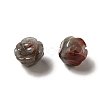 Natural African Bloodstone Carved Flower Beads G-O156-B-28-2