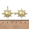 Brass Micro Pave Clear Cubic Zirconia Pendants KK-U060-10G-3