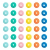4 Colors Handmade Polymer Clay Beads Strands CLAY-FS0001-06-2