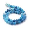 Natural & Dyed Crackle Agate Bead Strands G-T056-8mm-07-2