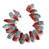Electroplated Natural Quartz Crystal Beads Strands G-F800-D16-2