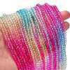 Transparent Painted Glass Beads Strands DGLA-A034-T3mm-A14-2