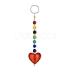 Heart Acrylic Keychains HJEW-JM01373-4