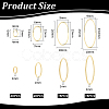 80Pcs 4 Styles Brass Linking Rings KK-UN0002-92-5