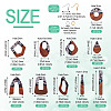 DIY Two Tone Dangle Earring Making Kit DIY-TA0009-01B-3