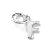 925 Sterling Silver Letter Charms STER-C012-01S-F-1