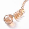 Crystal Teardrop Beaded Wall Hanging Decoration Pendant Decoration HJEW-G019-01A-3