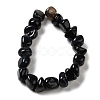 Natural Black Agate Beads Strands G-H295-B01-15-3