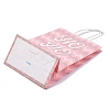Christmas Printed Rectangle Paper Packing Bags with Handles CARB-D016-04-5
