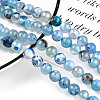 Natural Fire Crackle Agate Beads Strands G-S346-8mm-19-2