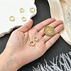 6Pcs 2 Styles Rack Plating Brass Spring Gate Clasps KK-CJ0002-61-4