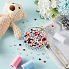 500Pcs 10 Colors Nylon Buttons BUTT-FG0001-22-4
