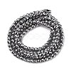 Non-Magnetic Synthetic Hematite Beads Strands X-G-G093-2mm-3