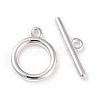 Eco-friendly Brass Toggle Clasps X-KK-D082-14S-1