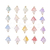 Mushroom Transparent Glass Pendants PALLOY-JF03654-01-1