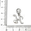 Brass European Dangle Charms KK-Z097-01H-GP-3
