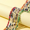 5 Strands 5 Colors Electroplate Glass Beads Strands EGLA-FS0001-31-5