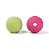 Frosted Opaque Acrylic Beads FACR-T008-04M-02-2