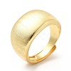 Rack Plating Brass Plain Band Adjustable Ring for Women RJEW-E064-18G-1