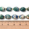Natural Sesame Jasper Dyed Beads Strands G-D305-B02-03-3