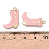 Rack Plating Alloy Enamel Pendants ENAM-G225-01G-05-3