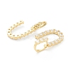 Brass Micro Pave Clear Cubic Zirconia Pendants ZIRC-J039-18G-U-2