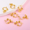 Brass Screw On Clip-on Earring Findings KK-L164-01G-5