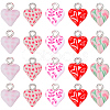 40Pcs 5 Styles Handmade Polymer Clay Charms CLAY-SC0002-91B-1