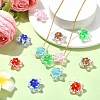 12Pcs 6 Colors Handmade Lampwork Beads LAMP-CJ0001-98-6