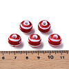 Opaque Striped Acrylic Beads MACR-S373-27A-01-3