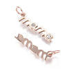 316 Surgical Stainless Steel Pendants STAS-L242-05RG-2