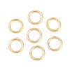 Brass Closed Jump Rings KK-D257-01G-02-1