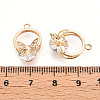 Brass Micro Pave Cubic Zirconia Pendants ZIRC-T016-24-3