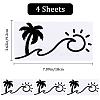 Beach Theme PVC Cartoon Self Adhesive Car Stickers FIND-WH0152-165C-2