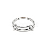 304 Stainless Steel Wire Wrap Expandable Adjustable Ring for Women LS-RJEW-WH0007-01C-P-1